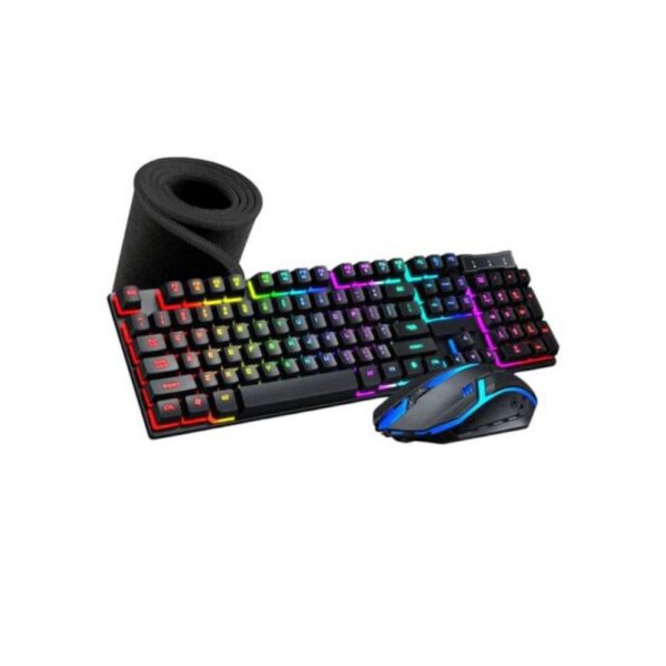 kit gamer teclado e mouse mouse pad gamer semi mecanico Led RGB para jogo com nota fiscal e garantia