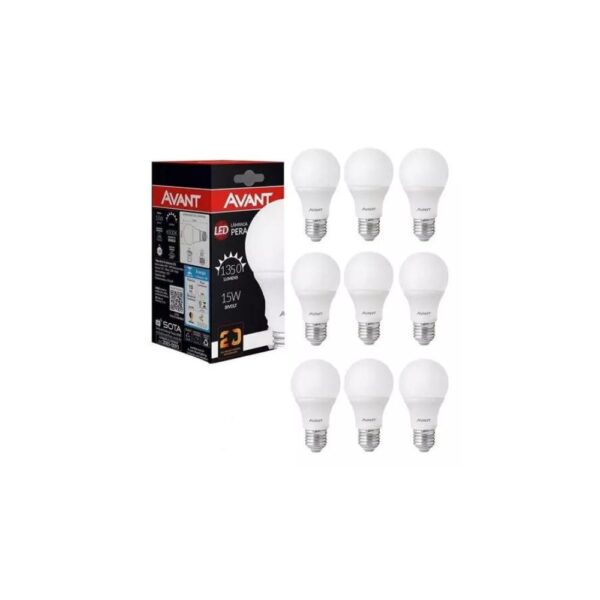 Kit 10 Lâmpadas Avant 15w 6500k Branco Frio Cor da luz Branco-frio 110V/220V