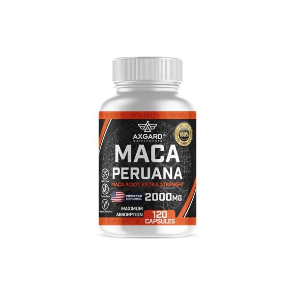 Maca Peruana - Maca Peruana 2000mg - Maca Peruana Pura - 100% Maca Peruana - 120 cápsulas - Matéria Prima Importada - Para Homens e Mulheres - Axgard Suplementos.