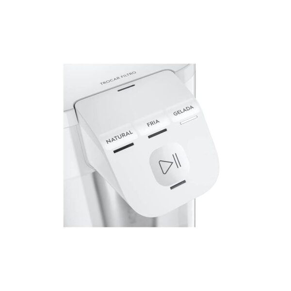 Purificador de Água Gelada Fria e Natural Elétrico Compacto Eletronico placa Electrolux Filtro refil 6 meses ou 3000l Painel Touch Bivolt Branco PE12B - Image 4