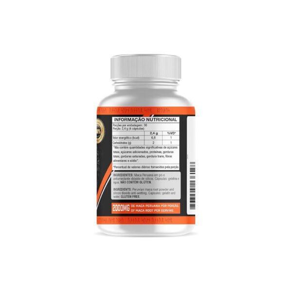 Maca Peruana - Maca Peruana 2000mg - Maca Peruana Pura - 100% Maca Peruana - 120 cápsulas - Matéria Prima Importada - Para Homens e Mulheres - Axgard Suplementos. - Image 2