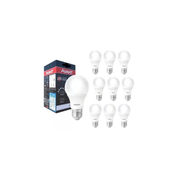 Kit 10 Lâmpadas Avant 15w 6500k Branco Frio Cor da luz Branco-frio 110V/220V - Image 2