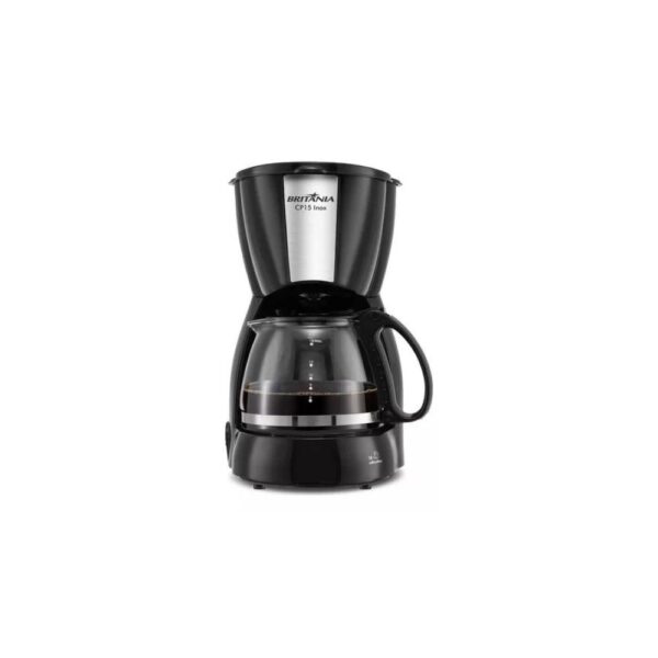 Cafeteira Britânia Cp15 Vidro Preto Com Inox 127V